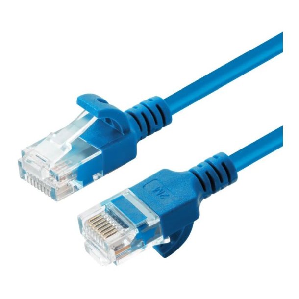 MicroConnect - U/UTP CAT6A Slim 0.15M Blue