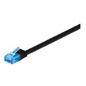 MicroConnect - U/UTP CAT6A 0.50M Black Flat Unshielded netw�rkskabel - PVC 4x2xAWG 30/7 CU