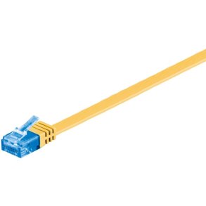 MicroConnect - U/UTP CAT6A 0.50M Yellow Flat Unshielded netw�rkskabel - PVC 4x2xAWG 30/7 CU