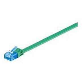 MicroConnect - U/FTP CAT6A 1M Green Flat Unshielded netw�rkskabel - PVC 4x2xAWG 30/7 CU