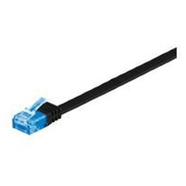 MicroConnect - U/FTP CAT6A 2M Black Flat Unshielded netw�rkskabel - PVC 4x2xAWG 30/7 CU