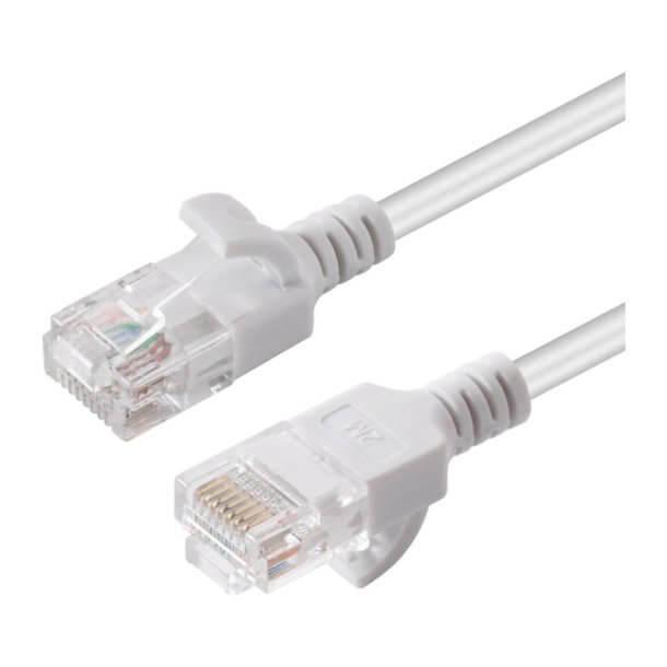 MicroConnect - U/UTP CAT6A Slim 5M White Unshielded netw�rkskabel - LSZH 4x2xAWG 28 CU OD 3.6mm