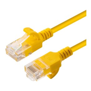 MicroConnect - U/UTP CAT6A Slim 5M Yellow Unshielded netw�rkskabel - LSZH 4x2xAWG 28 CU OD 3.6mm