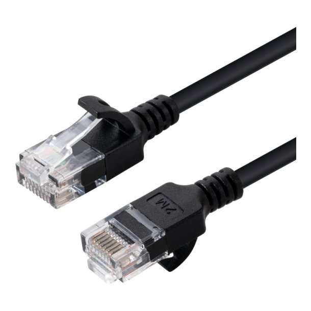 MicroConnect - U/UTP CAT6A Slim 7.5M Black Unshielded netw�rkskabel - LSZH 4x2xAWG 28 CU OD 3.6mm