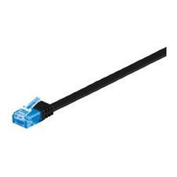 MicroConnect - U/UTP CAT6A 15M Black Flat Unshielded netw�rkskabel - PVC 4x2xAWG 30/7 CU