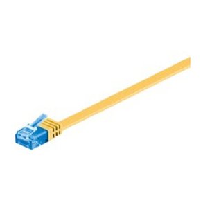 MicroConnect - U/UTP CAT6A 15M Yellow Flat Unshielded netw�rkskabel - PVC 4x2xAWG 30/7 CU