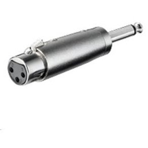 MicroConnect kabel adapter - XLR Adaptor - 3 pin XLR - 6,35mm mono F-M
