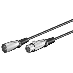 MicroConnect XLR connection kabel 0.5 meter - XLR 3-pin han-hun - Outer Dimension : 6.0mm, PVC