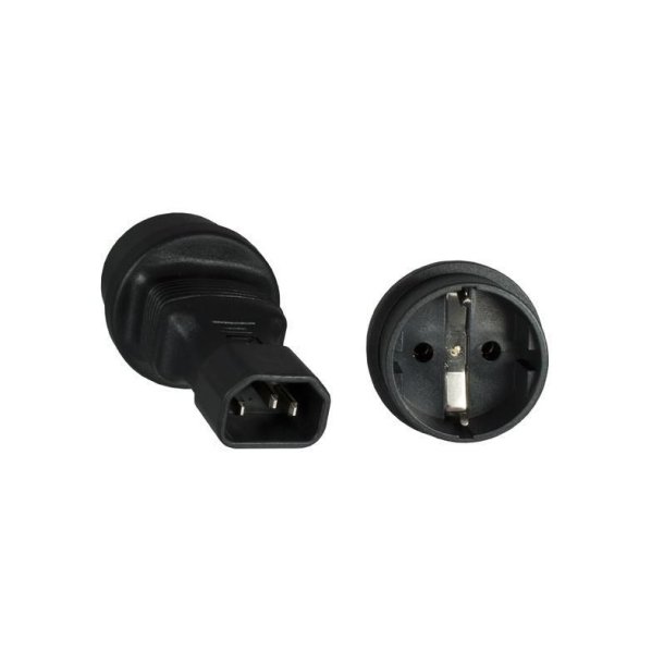 MicroConnect - PE14CEEAD - C14 - Type F - 230 V - Black - 1 - Male/Female