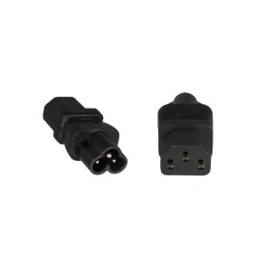 MicroConnect - PE613AD - C6 - C13 - 230 V - Black - 1 - Male/Female
