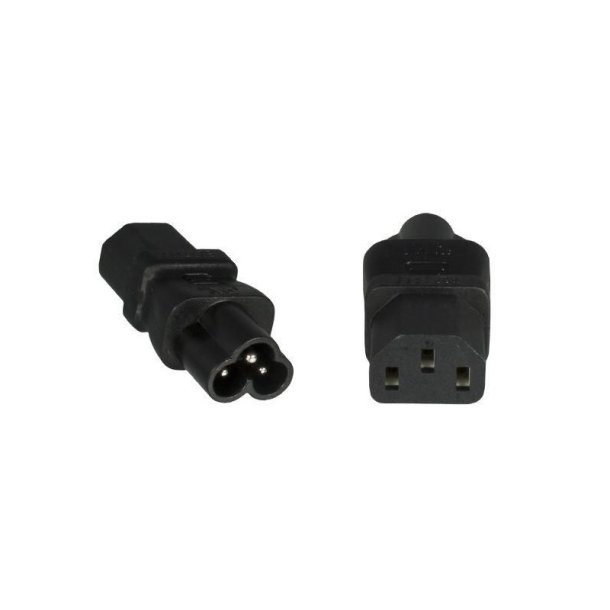 MicroConnect - PE613AD - C6 - C13 - 230 V - Black - 1 - Male/Female