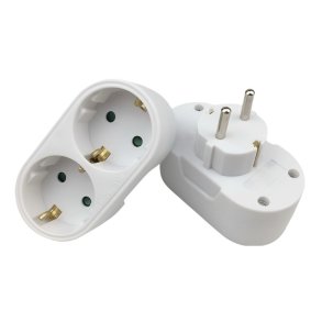 MicroConnect - PESCHPLUG2 - Type F - 230 V - 16 A - White - 1 - Male/Female