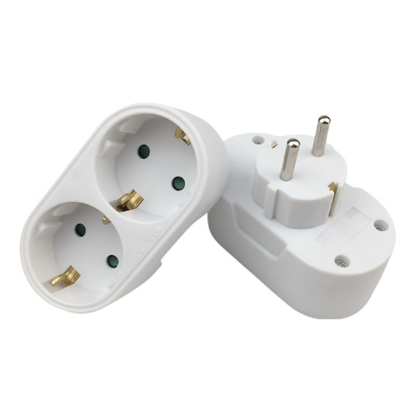 MicroConnect - PESCHPLUG2 - Type F - 230 V - 16 A - White - 1 - Male/Female