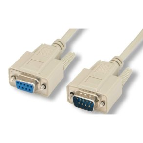 MicroConnect - SCSEHN3 - Grey - 3 m - DB-9 - Male - Female - Beige