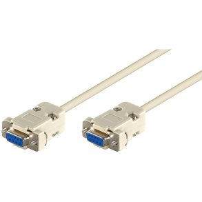 MicroConnect - SCSENN2N - White - 1.8 m - DB-9 - Female - Nylon/Polyvinyl Chloride (PVC) - 278 mm