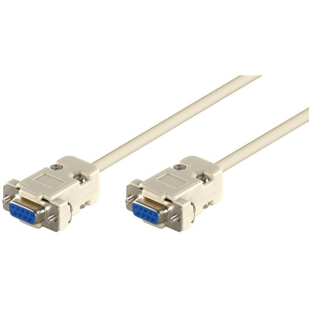 MicroConnect - SCSENN2N - White - 1.8 m - DB-9 - Female - Nylon/Polyvinyl Chloride (PVC) - 278 mm