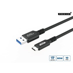 MicroConnect - USB3.2AC3 - USB 3.2 Gen 2 (3.1 Gen 2) - USB C - USB A - Male - Straight - 60 W
