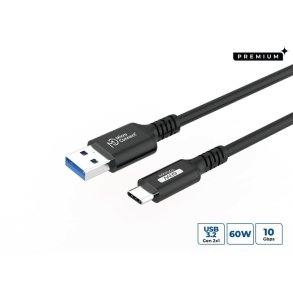 MicroConnect - USB3.2AC5 - USB 3.2 Gen 2 (3.1 Gen 2) - USB C - USB A - Male - Straight - 60 W