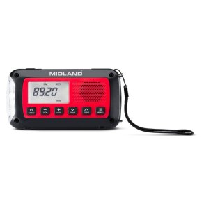 Midland n�dradio ER100 - Lygte, H�ndsving og solpanel