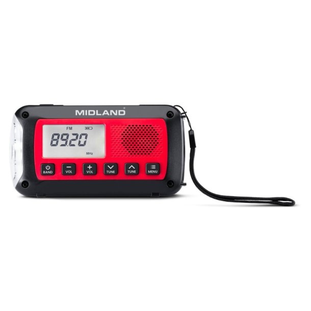 Midland ndradio ER100 - Lygte, Hndsving og solpanel