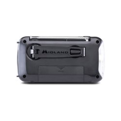 Midland ndradio ER100 - Lygte, Hndsving og solpanel