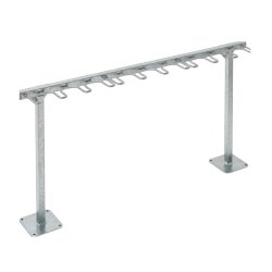 St&auml;ll f&ouml;r 9 sparkcyklar  30 mm galvaniserat st�l, st�ende montering