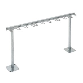 St&auml;ll f&ouml;r 9 sparkcyklar  30 mm galvaniserat st�l, st�ende montering