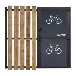 Mottez Cubit Secure cykelskur st�l 5 x 5 meter - galvaniseret st�l/tr�