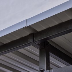 Mottez Cubit Secure cykelskur st�l 3 x 5 meter - galvaniseret st�l/tr�