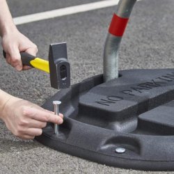 Mottez 68 cm parkeringsbjle med ls - cylinderls med ngle