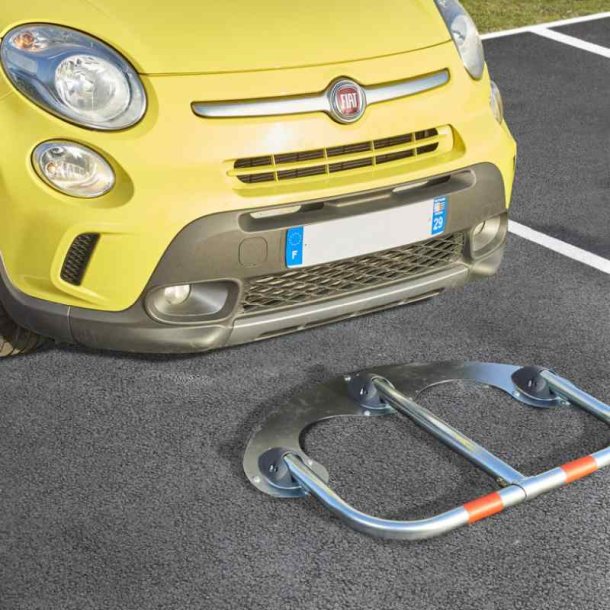 Mottez 2x120cm parkeringsbjler med ls - ens Cylinderlse/ngler