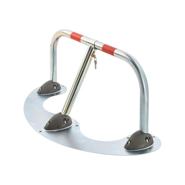 Mottez 2x120cm parkeringsbjler med ls - ens Cylinderlse/ngler