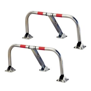 Mottez 2 x 97 cm parkeringsbjle med ls - ens Cylinderlse/ngler