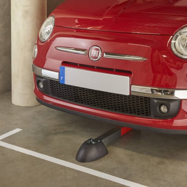 Mottez 5 cm parkeringsstolpe med ls - Cylinderls med ngle