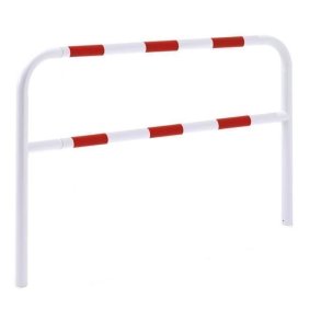 Mottez B352 afsp�rringshegn  hvid med r�d - 2x1 meter - �4cm - st�bning