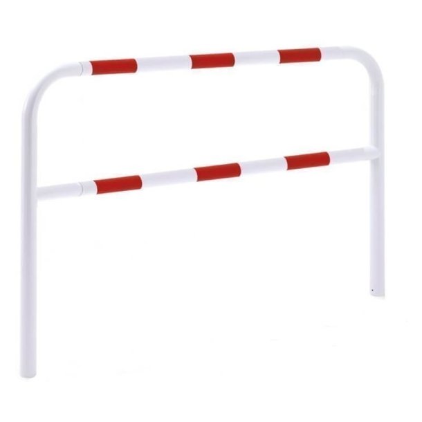 Mottez B357 afsprringshegn &#150; hvid med rd - 2x1 meter - 6cm - stbning