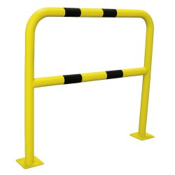 Mottez B358 afsprringshegn &#150; Gul med sort - 1x1 meter - 6cm - Fastgrelse