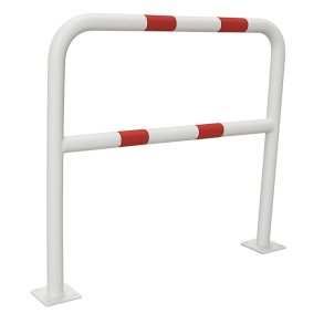 Mottez B353 afsp�rringshegn  hvid med r�d - 1x1 meter - �4cm - Fastg�relse