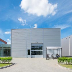 Mottez cykelskur stl til 9 cykler - galvaniseret - lys Gr