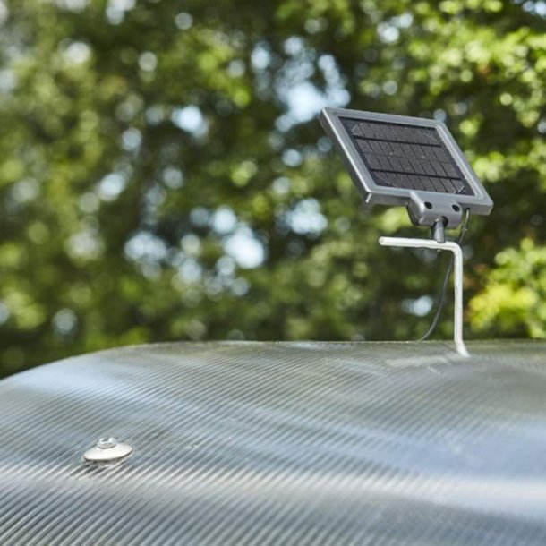 Mottez cykelskur stl modul til 9 cykler - galvaniseret - mrk grn