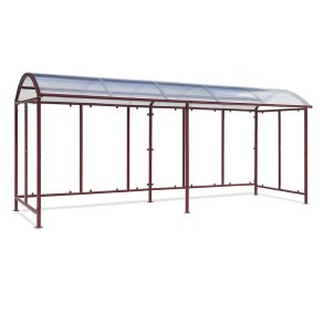 Mottez cykelskur stl til 18 cykler - galvaniseret - Bourgogne Rd