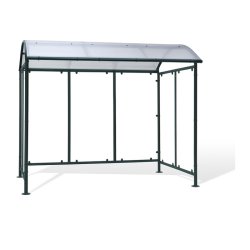 Mottez cykelskur stl til 9 cykler - galvaniseret - Grn