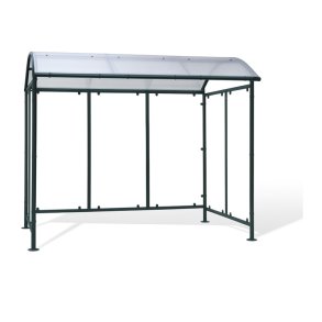 Mottez cykelskur stl til 9 cykler - galvaniseret - Grn