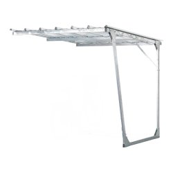 Mottez cykelskur stl modul til 5 cykler - galvaniseret (uden stativ)