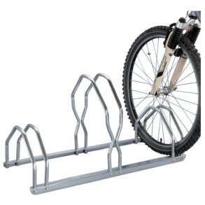Cykelstativ til 3 cykler vg/gulv - 30mm galvaniseret stl