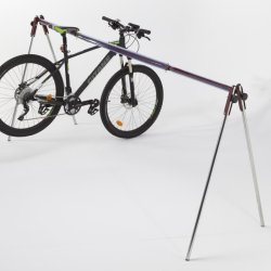 Cykelstativ til 9 cykler foldbart - 35mm stl stende