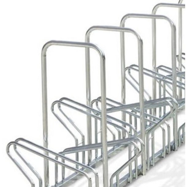 Cykelstativ til 20 cykler gr - 30mm galvaniseret stl - Tyveribjler