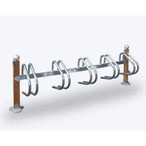 Cykelstativ til 5 cykler gr - 38mm forbehandlet tr/stl
