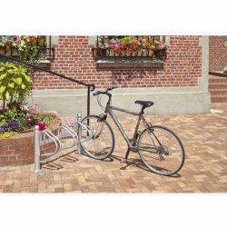 Cykelstativ til 3 cykler gr - 76mm galvaniseret stl