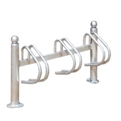 Cykelstativ til 3 cykler gr - 76mm galvaniseret stl